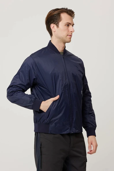 Morino Jacket Erkek Klasik Bomber Ceket Fermuarlı Şık Tasarım Dayanıklı Kumaş Rahat Kesim - 3