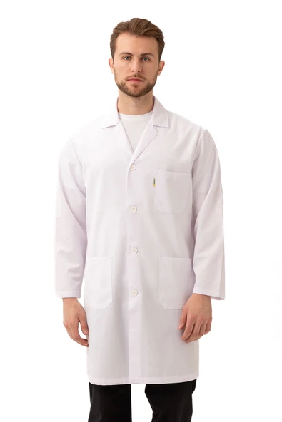 Cordata Erkek Önlük Beyaz Renk Profesyonel Kullanım İçin Dayanıklı ve Rahat Tasarım ürün görseli