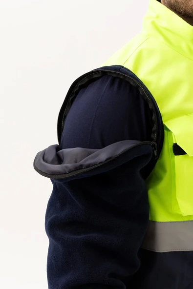 Pendula Mont - Soğuk Havalara Uygun Reflektörlü İşçi Montu – Yüksek Görünürlük - 7