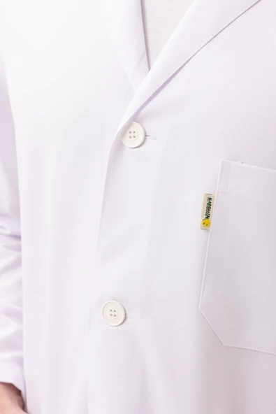 Cordata Erkek Önlük Beyaz Renk Profesyonel Kullanım İçin Dayanıklı ve Rahat Tasarım - Resim 4