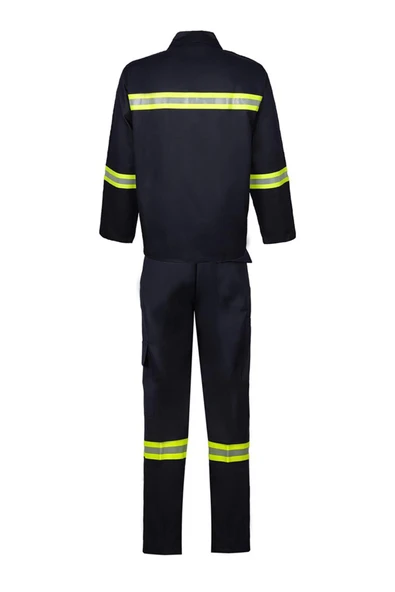 Projacket Alev Almaz Yangın Koruma İş Güvenlik Takımı SMY-10031 Yüksek Koruma - Resim 3