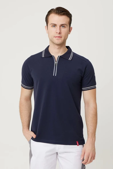 Asperula Polo Yaka T-Shirt - Fermuarlı, Nefes Alabilir, Şık ve Rahat Tasarım