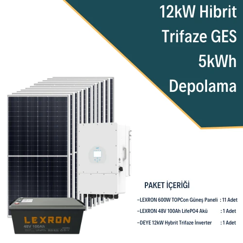 12KW TRİFAZE HİBRİT SİSTEM 1