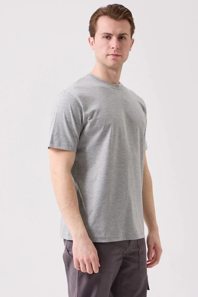 Herba Basic T-Shirt - Pamuklu, Nefes Alabilir, Klasik ve Rahat Kesim - Resim 2