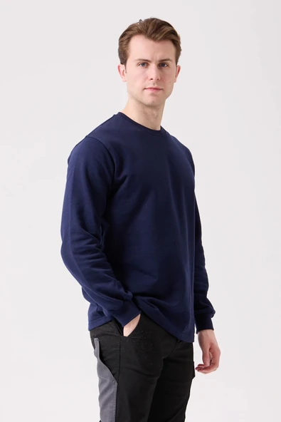 Galanthus Basic Sweatshirt - Uzun Kollu, Pamuklu, Rahat Kesim, Günlük ve İş Kullanımı İçin - 2