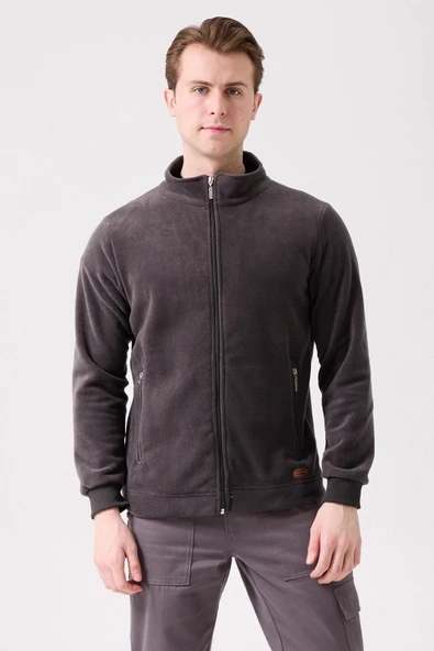 Galanthus Polar Mont Erkek Fermuarlı Sıcak Tutan Rahat ve Dayanıklı Kışlık Ceket - 8