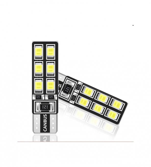 Smart Roadstar Canbus T10 Beyaz 12 Led Ampul Dipsiz (2 Adet)