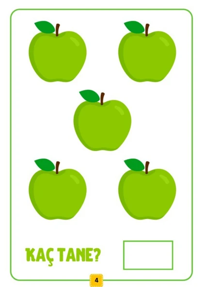 Çocuklara Meyvelerle Saymayı Öğreten YAZ-SİL Kitabı - Resim 2