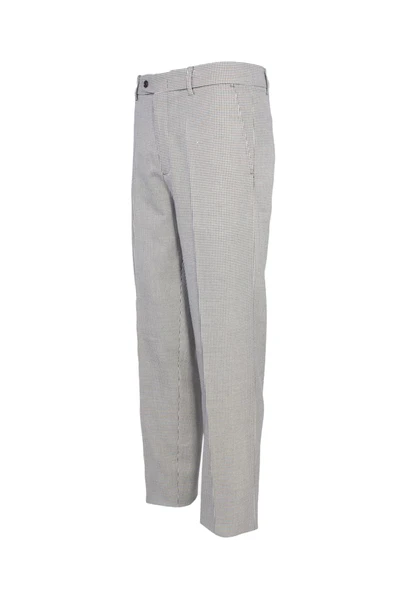 Kazayağı Desenli Klasik Flato Cepli Erkek Pantolon İş ve Genel Kullanım - 2