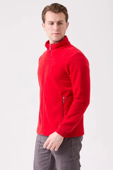 Galanthus Polar Mont Erkek Fermuarlı Sıcak Tutan Rahat ve Dayanıklı Kışlık Ceket - Resim 4