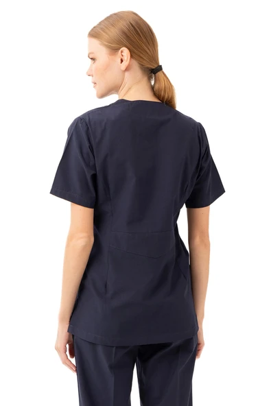 Santolina V Yaka Üniforma - Doktor, Hemşire, Sağlık Çalışanları İçin Rahat ve Dayanıklı Scrubs - 9