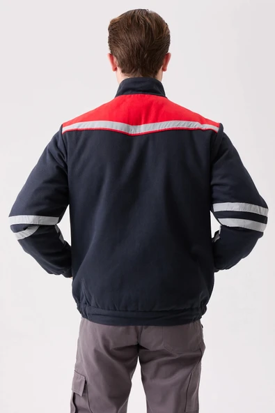 ROYAL KIŞLIK MONT İçi Kapitoneli Reflektörlü Sıcak Tutan Dayanıklı İş Montu - Resim 4