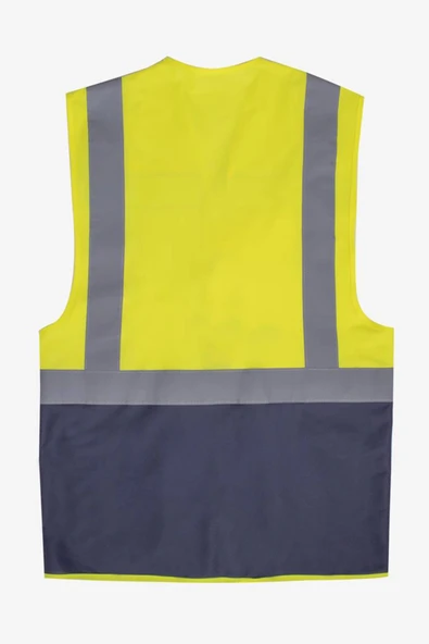 Yelek: Uniwest Raşel Mühendis Yelek F.SARI--LACİVERT - Resim 2