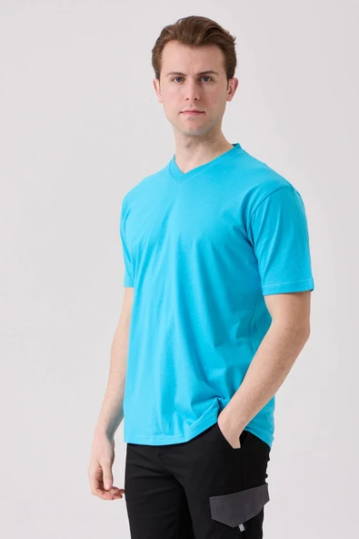 Galanthus V Yaka T-Shirt - Nefes Alabilir, Rahat ve Şık Tasarım - 2