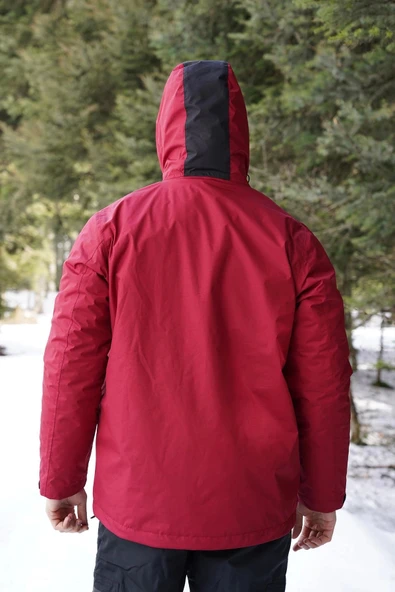 Fiyort FY 76 Floyen Polarlı Su Geçirmez Outdoor Yağmurluk Mont – Erkek Kapüşonlu Ceket - Resim 2