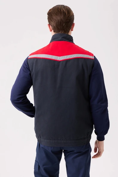 Royal Kışlık İş Yeleği - Sıcak Tutucu, Rüzgar Geçirmez, Çok Cepli ve Reflektörlü - Resim 7