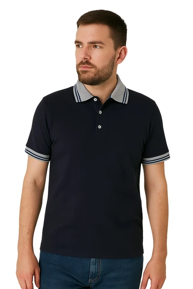 Biloba Polo Yaka T-Shirt - Şık, Nefes Alabilir, Pamuklu, Günlük ve İş Kullanımı İçin - Resim 3