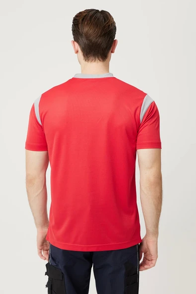 Allium V Yaka Tişört Nefes Alabilir Esnek ve Şık İş ve Günlük Kullanım İçin - 2