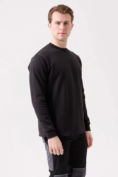 Galanthus Basic Sweatshirt - Uzun Kollu, Pamuklu, Rahat Kesim, Günlük ve İş Kullanımı İçin - Resim 2