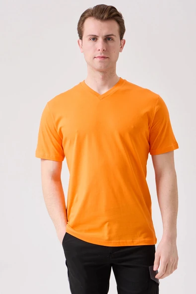 Galanthus V Yaka T-Shirt - Nefes Alabilir, Rahat ve Şık Tasarım ürün görseli