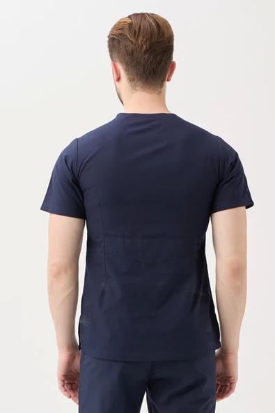 Santolina V Yaka Üniforma - Doktor, Hemşire, Sağlık Çalışanları İçin Rahat ve Dayanıklı Scrubs - 4