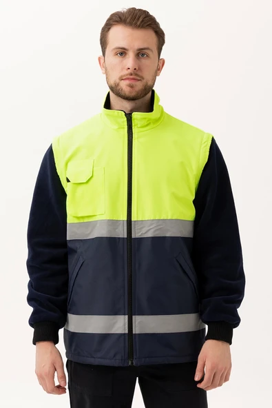 Pendula Mont - Soğuk Havalara Uygun Reflektörlü İşçi Montu – Yüksek Görünürlük