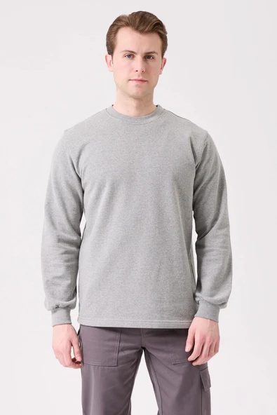 Herba Basic Sweatshirt - Uzun Kollu, Rahat Kesim, Pamuklu, Günlük ve İş Kullanımı İçin ürün görseli