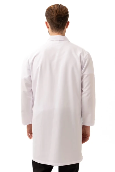 Cordata Erkek Önlük Beyaz Renk Profesyonel Kullanım İçin Dayanıklı ve Rahat Tasarım - Resim 3