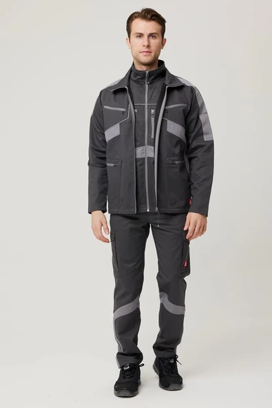 PYRUS Gabardin Mont Dayanıklı Fonksiyonel Çok Cepli Şık ve Koruyucu Dış Giyim - 2