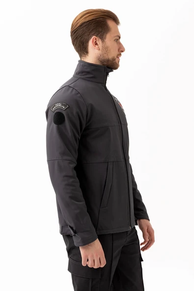 Güvenlik Kıyafetleri KM-Softshell Mont Su ve Rüzgar Geçirmez, Nefes Alabilen Özel Güvenlik Montu - 5