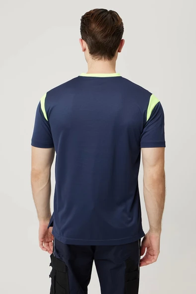 Allium V Yaka Tişört Nefes Alabilir Esnek ve Şık İş ve Günlük Kullanım İçin - 2