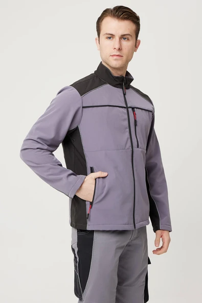 Allium Softshell Mont Suya Dayanıklı Rüzgar Kesici Termal İç Astarlı - 2