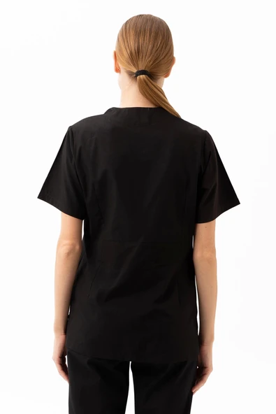 Santolina V Yaka Üniforma - Doktor, Hemşire, Sağlık Çalışanları İçin Rahat ve Dayanıklı Scrubs - Resim 9