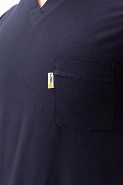 Santolina V Yaka Üniforma - Doktor, Hemşire, Sağlık Çalışanları İçin Rahat ve Dayanıklı Scrubs - 5