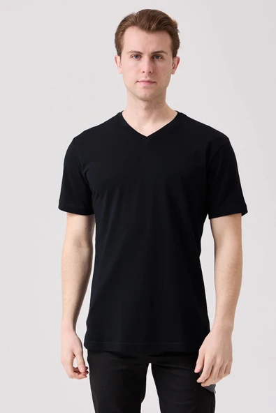 Galanthus V Yaka T-Shirt - Nefes Alabilir, Rahat ve Şık Tasarım ürün görseli