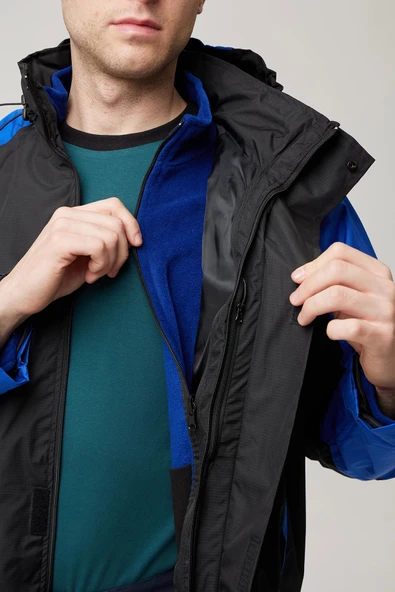Gallium 3N1 Outdoor Parka - Su ve Rüzgar Geçirmez, Çıkarılabilir İç Astar, Çok Fonksiyonlu Mont - 6