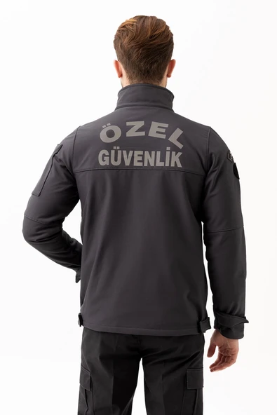 Güvenlik Kıyafetleri KM-Softshell Mont Su ve Rüzgar Geçirmez, Nefes Alabilen Özel Güvenlik Montu - 7