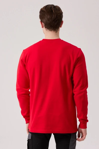 Galanthus Basic Sweatshirt - Uzun Kollu, Pamuklu, Rahat Kesim, Günlük ve İş Kullanımı İçin - Resim 4