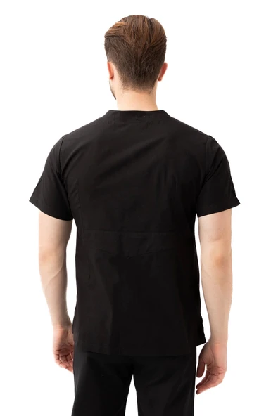 Santolina V Yaka Üniforma - Doktor, Hemşire, Sağlık Çalışanları İçin Rahat ve Dayanıklı Scrubs - Resim 4