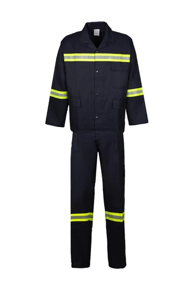 Projacket Alev Almaz Yangın Koruma İş Güvenlik Takımı SMY-10031 Yüksek Koruma - Resim 2