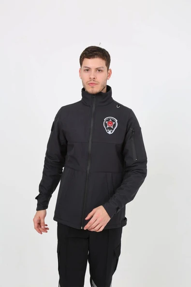 Güvenlik Kıyafetleri KM-Softshell Mont Su ve Rüzgar Geçirmez, Nefes Alabilen Özel Güvenlik Montu
