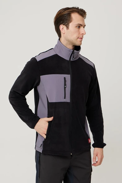 Rosa Fleece Coat Erkek Polar Mont İş Güvenliği Outdoor Kullanım Sıcak ve Dayanıklı Ceket - Resim 3