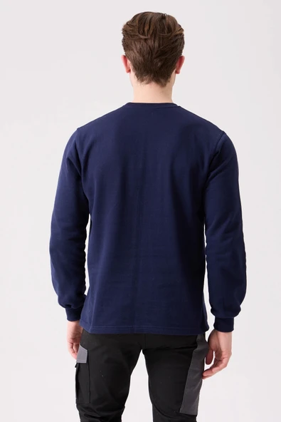 Galanthus Basic Sweatshirt - Uzun Kollu, Pamuklu, Rahat Kesim, Günlük ve İş Kullanımı İçin - 4