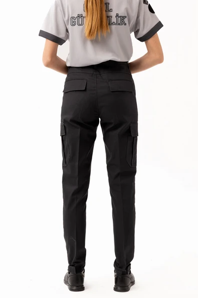 Unisex Güvenlik Kıyafeti KM Pantolon Reflektörlü Cepli Dayanıklı Kumaş Özel Güvenlik Personel Pantolonu - Resim 6