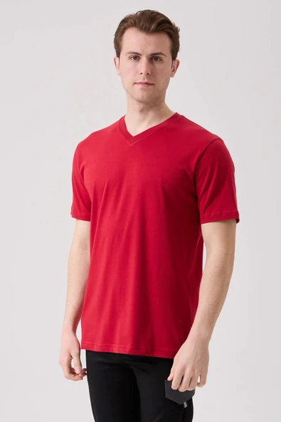 Galanthus V Yaka T-Shirt - Nefes Alabilir, Rahat ve Şık Tasarım