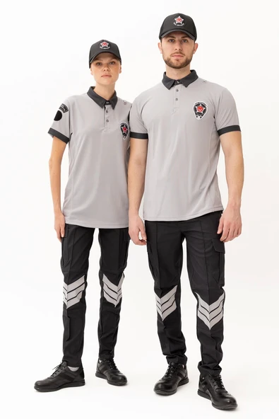 Özel Güvenlik Kısa Kollu Polo Tişört Armalı Profesyonel ve Şık Tasarım - Resim 3