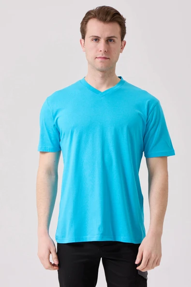 Galanthus V Yaka T-Shirt - Nefes Alabilir, Rahat ve Şık Tasarım