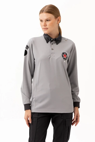 Özel Güvenlik Armalı Uzun Kollu Polo Tişört Profesyonel Görünüm ve Konfor - 9