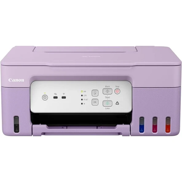 Canon Pixma G3430 Mor Wi-Fi  Tarayıcı Fotokopi Renkli Çok Fonksiyonlu Tanklı Yazıcı + Fotoğraf Kağıdı Hediyeli! - 3