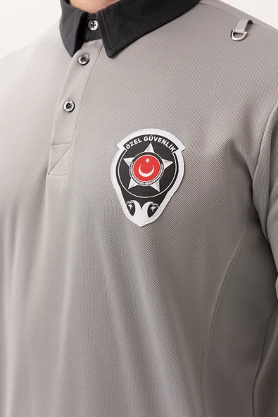 Özel Güvenlik Armalı Uzun Kollu Polo Tişört Profesyonel Görünüm ve Konfor - 6